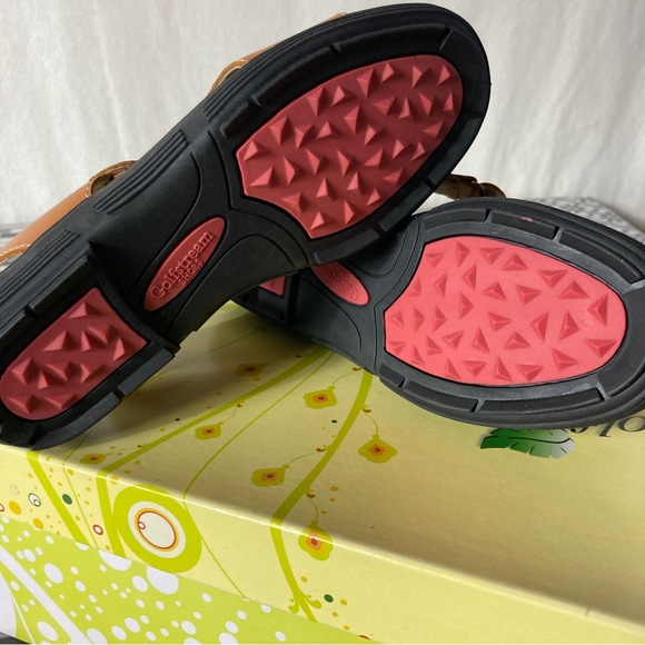 NIB..Golfstream Womens Leather Golf Sandals Size 5 - Picture 5 of 7